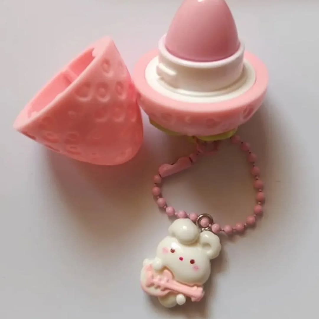 Strawberry Flavoured 3D Lip Balm