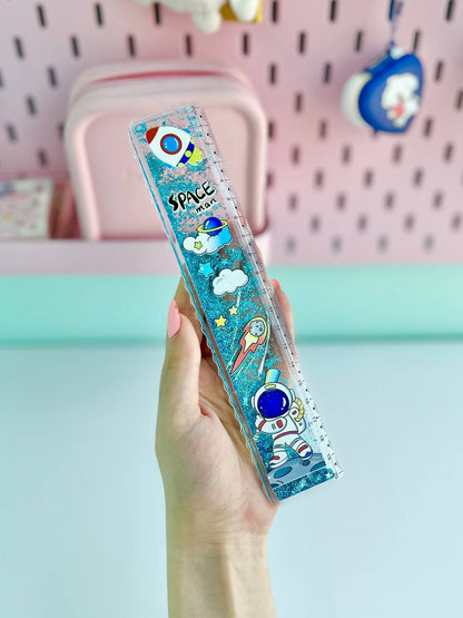 Centre Filled Glittery Water Scale | Ruler