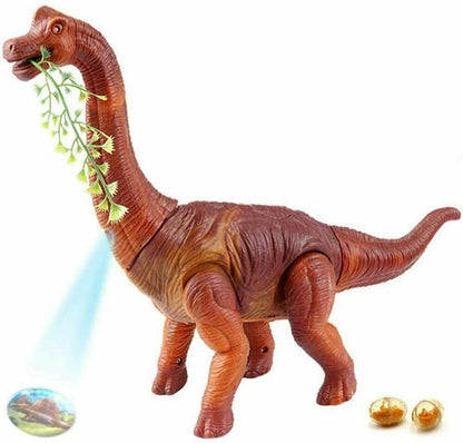 Walking Realistic Toy Dinosaur Make Sounds Light Eyes Projection Lay Egg