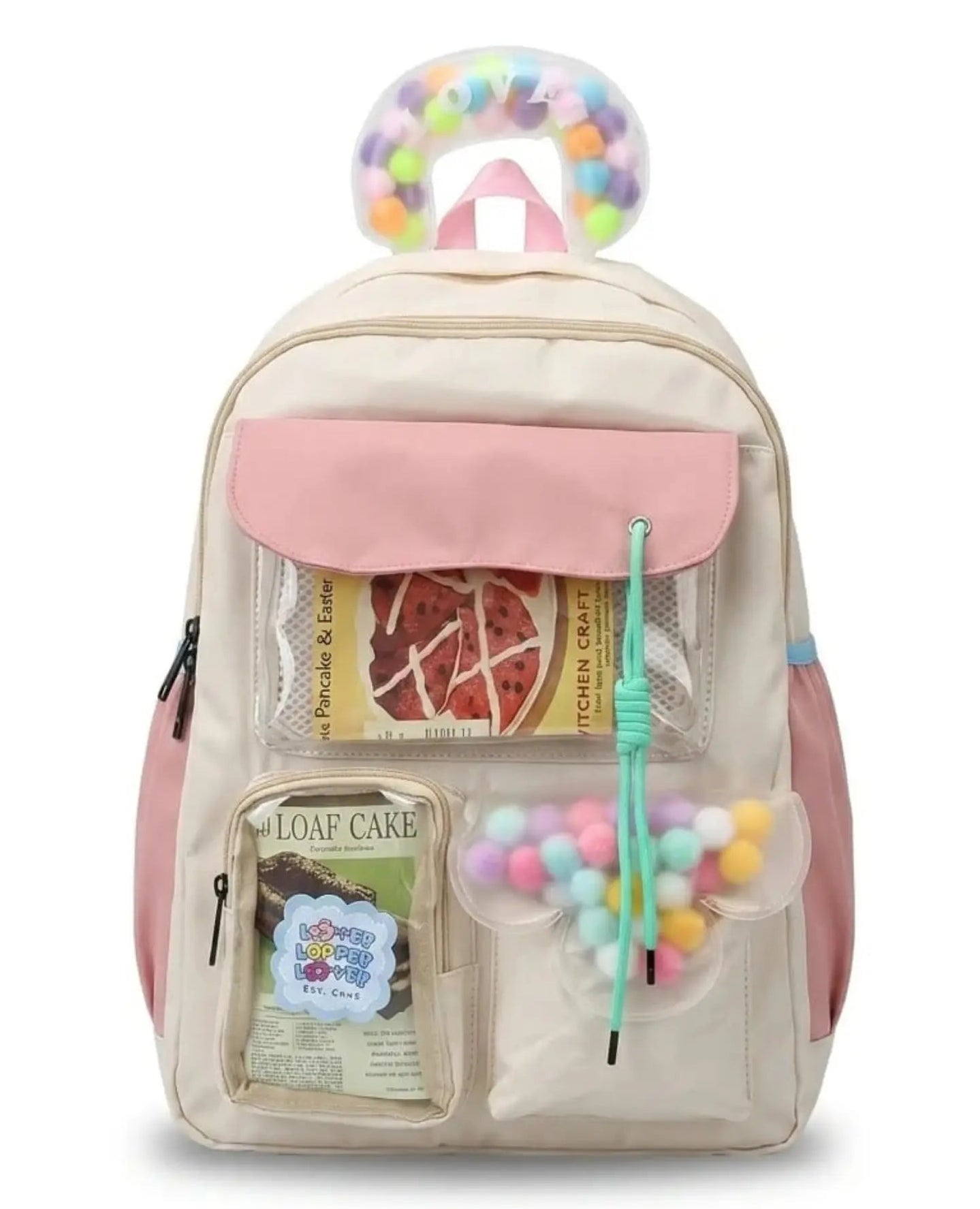 Candy Pop Backpack | Korean Aesthetic College & Montessori Bag Pack