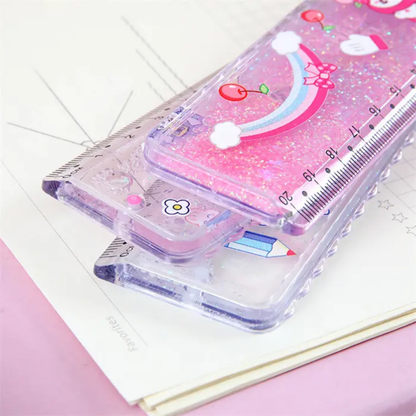 Centre Filled Glittery Water Scale | Ruler