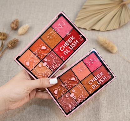 Artiskin 8-Color Cheek Blush Palette | High-Pigment Glow