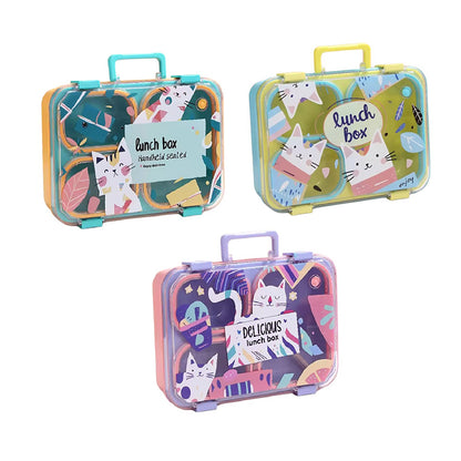 Briefcase Cat Bento Lunch Box
