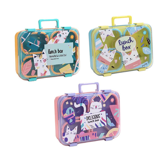 Briefcase Cat Bento Lunch Box