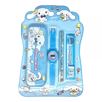 Sanrio Stationery And Watch Gift Set