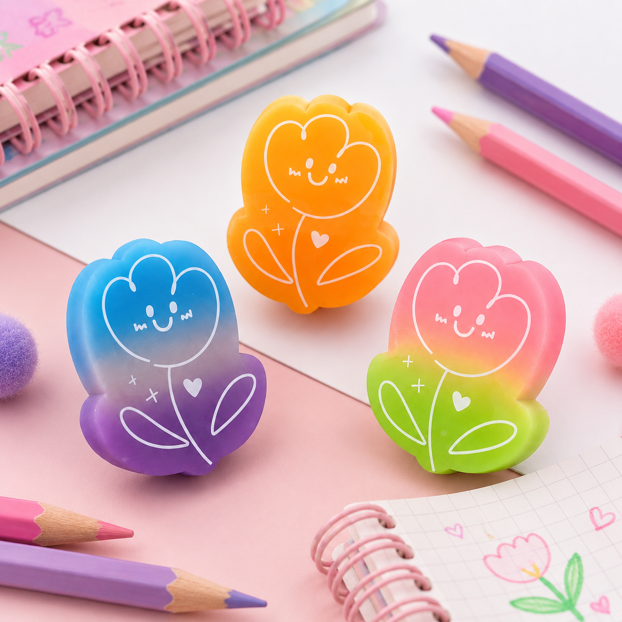 Yalong Tulip Pencil Eraser