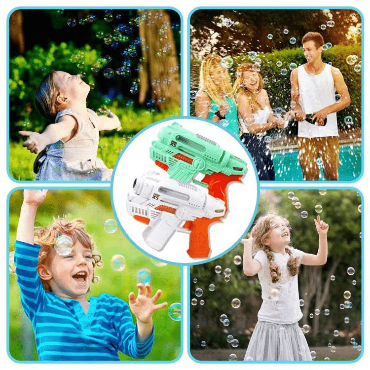 Automatic Bubble Machine Gun with Lights & Music