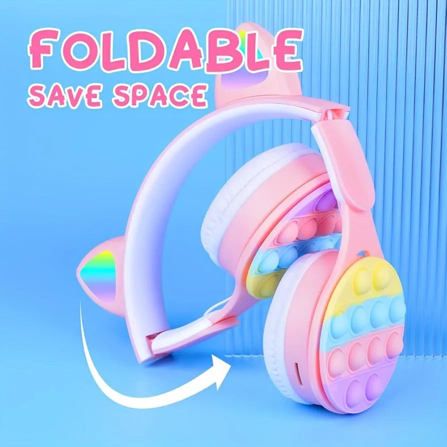 Cat Pop It Wireless Bluetooth Headphones
