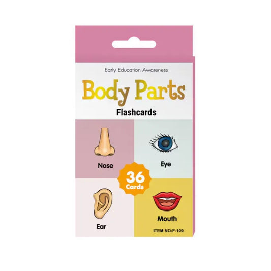 Body Parts Early Education Flash Cards