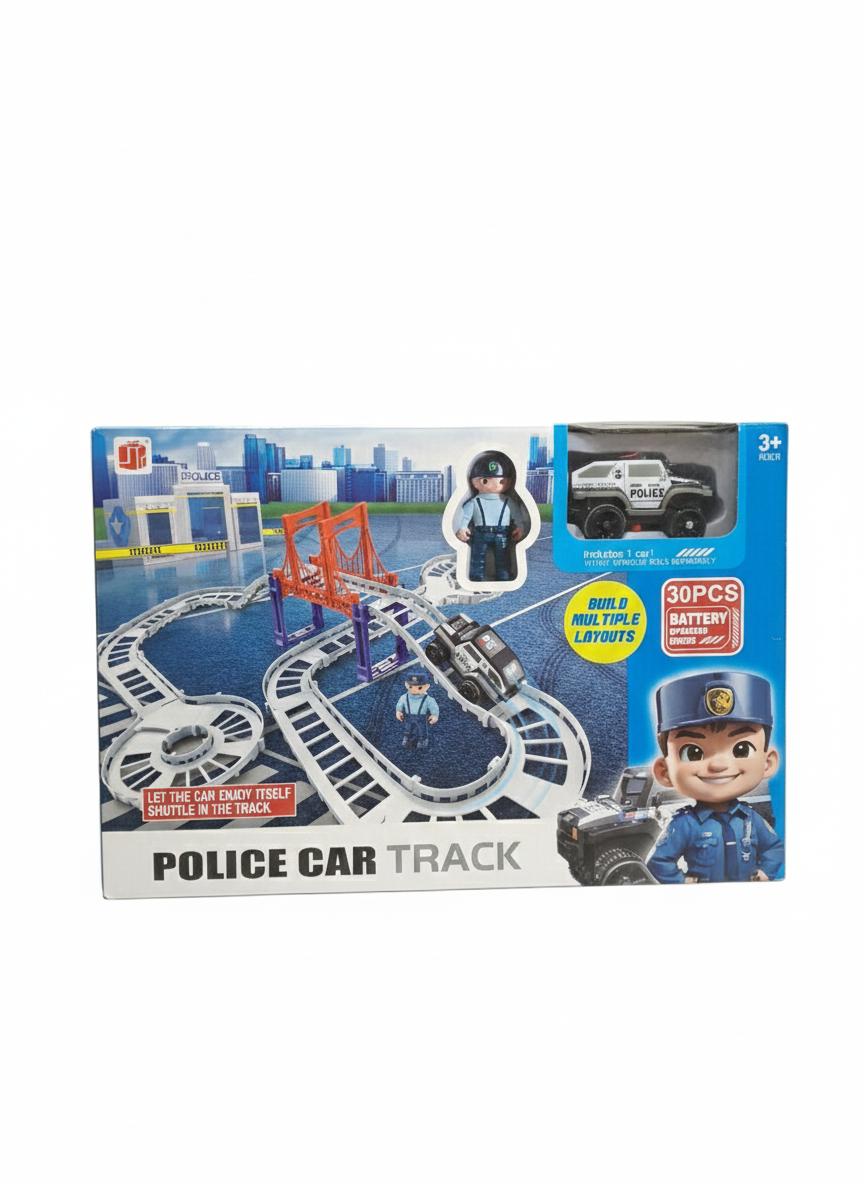 Police Car Track Set