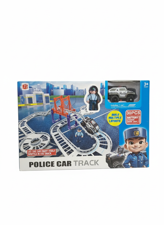 Police Car Track Set
