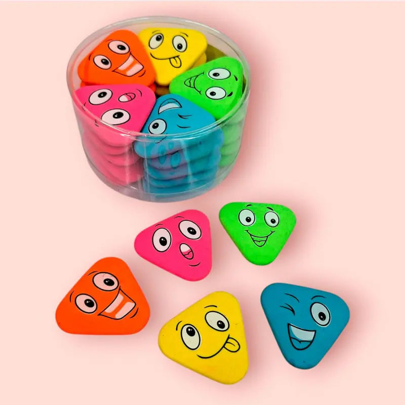 Yalong Emoji Pencil Erasers ( Set Of 2)
