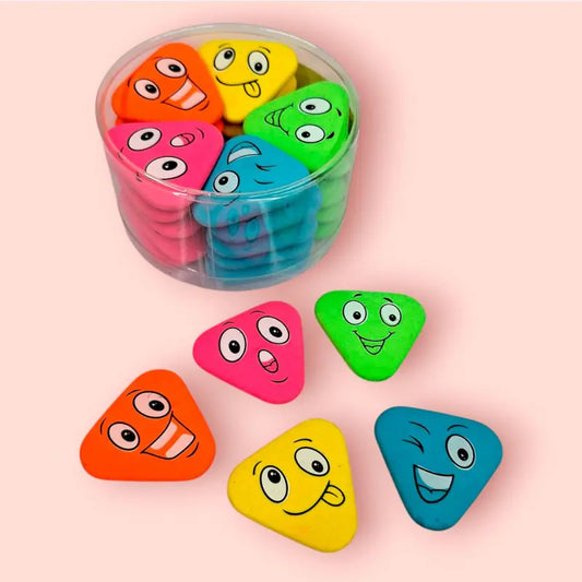 Yalong Emoji Pencil Erasers ( Set Of 2)