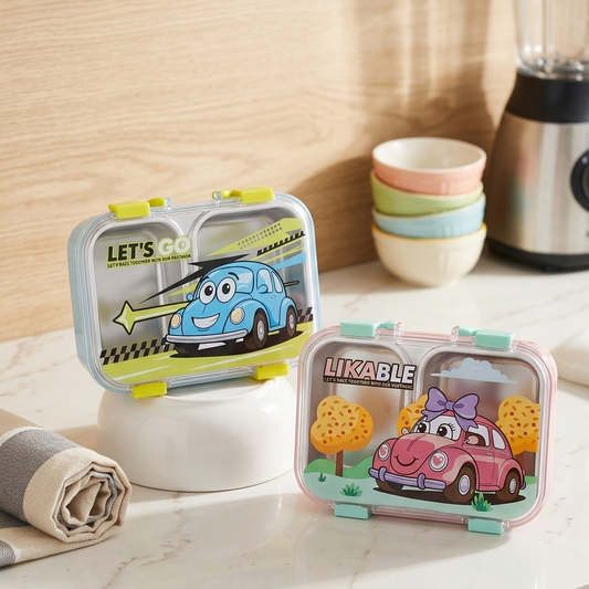 Cute Cars Big Size Insulated Lunch Box For Kids