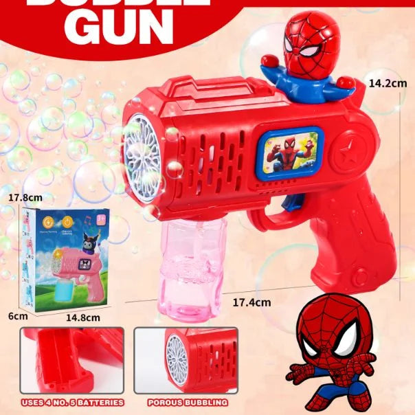 Spiderman Bubble Gun With Solution