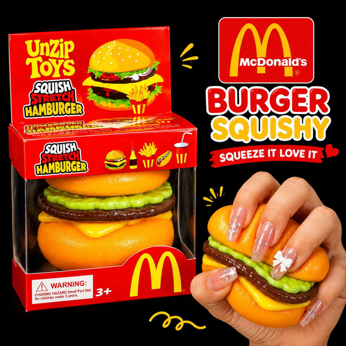 Mcdonald's Burger Squishy