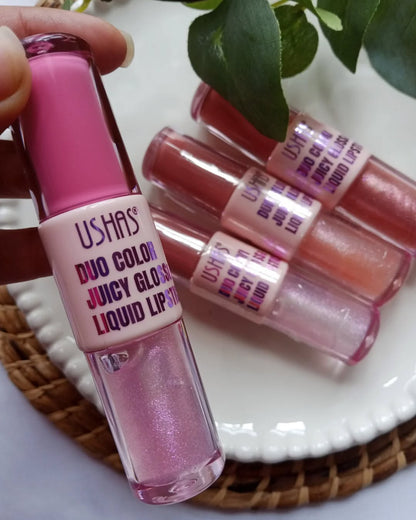 Ushaz Duo Color Juicy Gloss + Lipstick