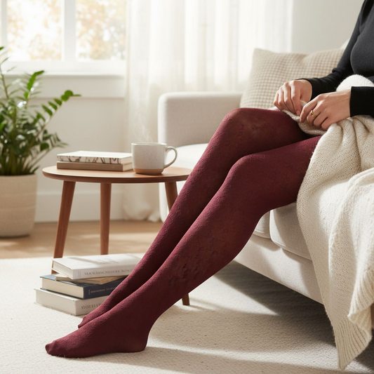 Maroon  Fancy Leggings For Girls