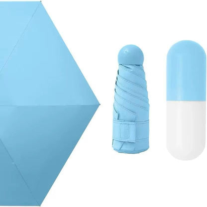 Portable Capsule Travel Umbrella – UV Protection & Waterproof