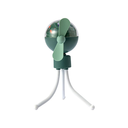 Flexible Chargable Tripdod Fan With 3D Lights