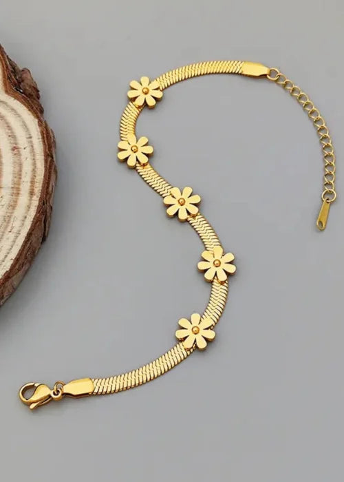 Flower Stainless Steel Bracelet