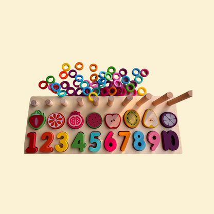 Wooden Rainbow Logarithmic Board