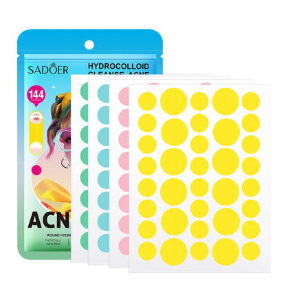 Colored Hydrocolloid Acne Patch – Heart, Star & Round Series