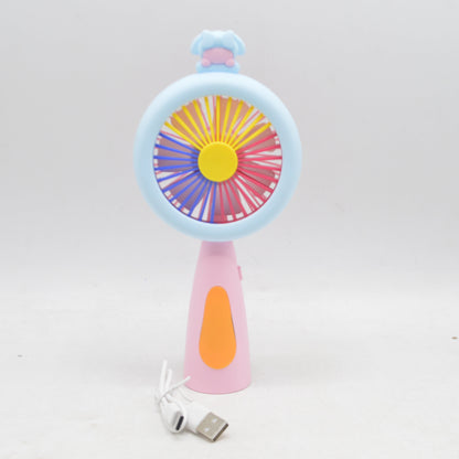 2-in-1 Handheld Fan with LED Ring Light
