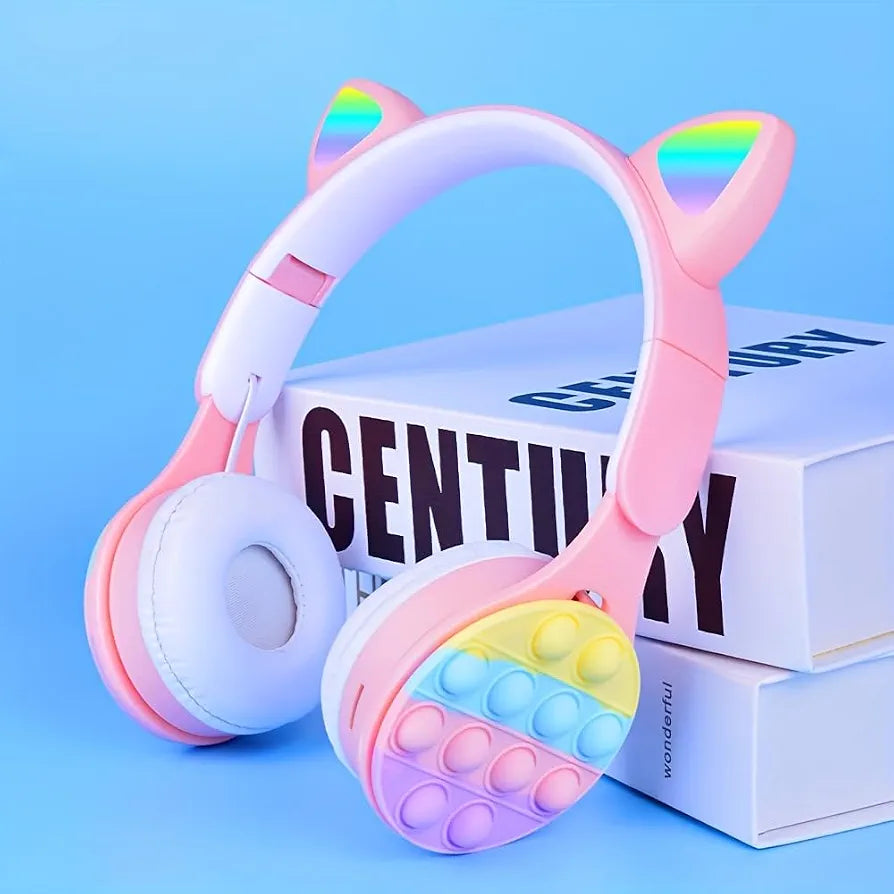 Cat Pop It Wireless Bluetooth Headphones