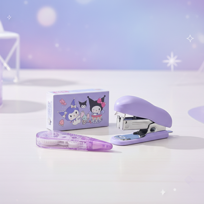 Kuromi 3 in 1 Stapler | Correction Tape | Stapler Pins