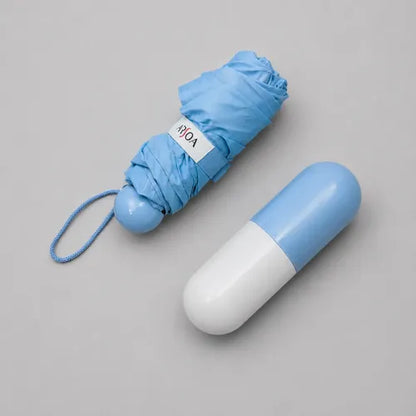 Portable Capsule Travel Umbrella – UV Protection & Waterproof