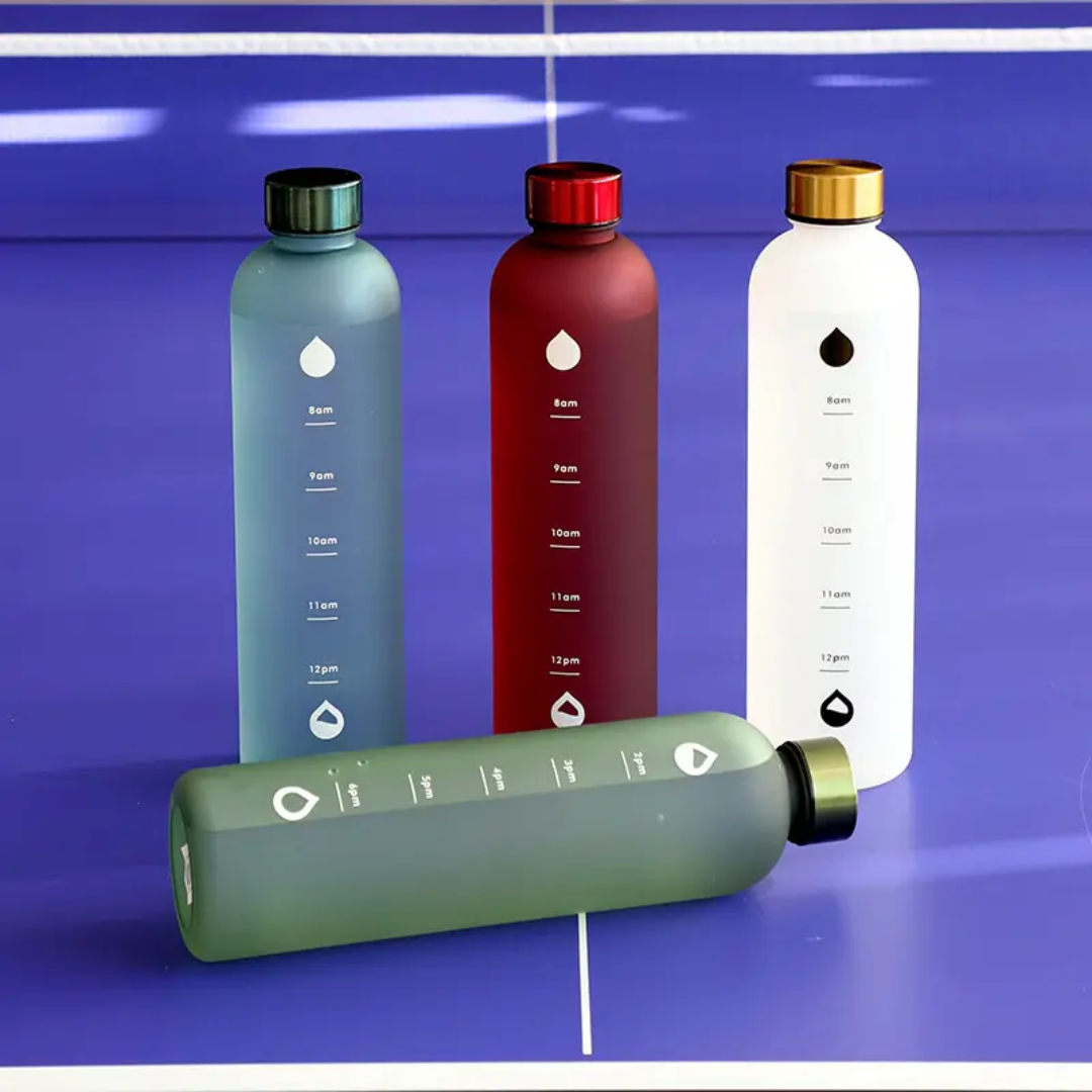 1000ml Motivational Water Bottle with Time Markers