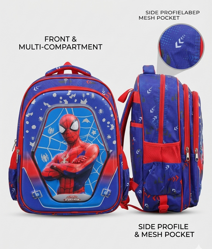 Spiderman 3D School Bag for Boys