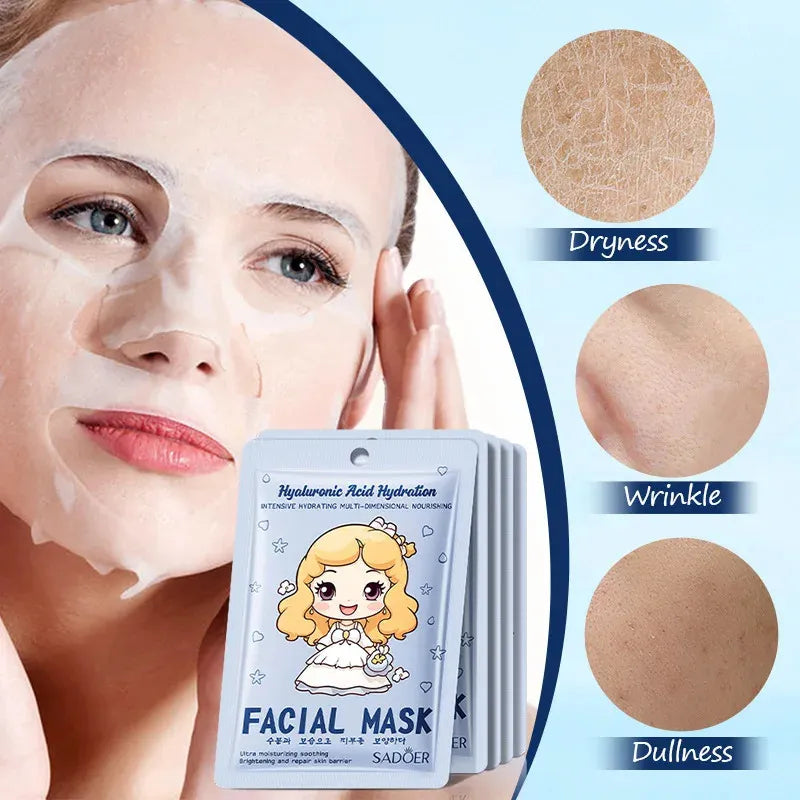 Princess-Themed Facial Masks – Cute & Effective Skincare Collection(Set Of 3)