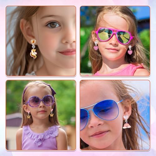 Unicorn Clip On Earings For Little Girls