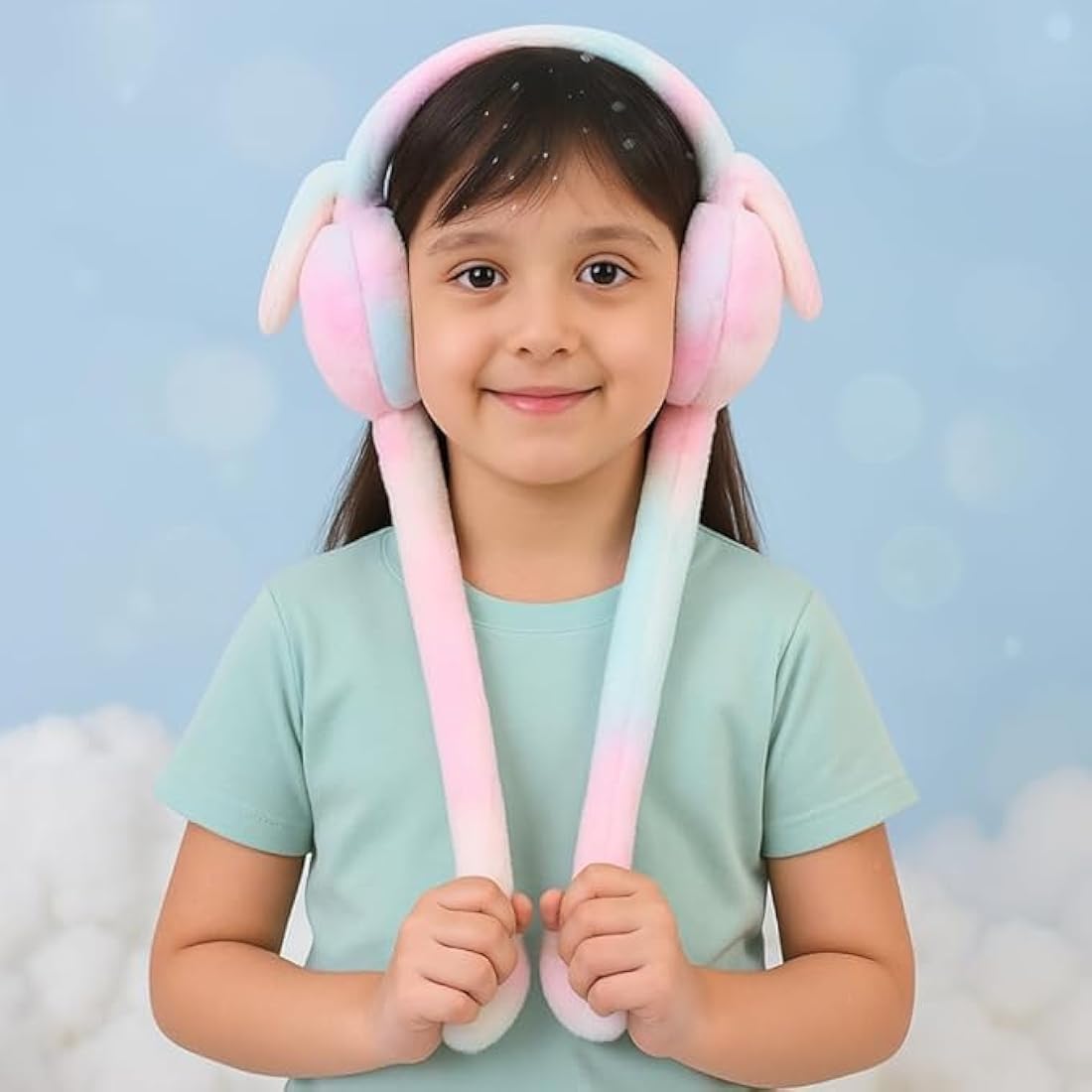 Moving Bunny Rabbit Ear Muffs Warmer – Viral Cute Winter Earmuff