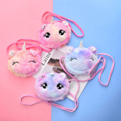Unicorn Plush Mini shoulder Bag For Little Girls