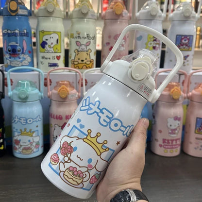 Sanrio Theme Big Size Stainless Steel 1200 Ml Water Bottle