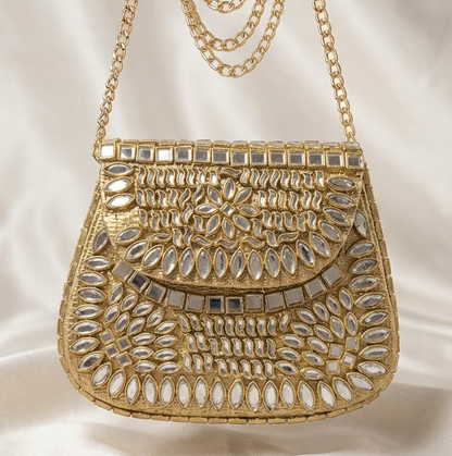 Luxury Original Kundan Clutch Bag