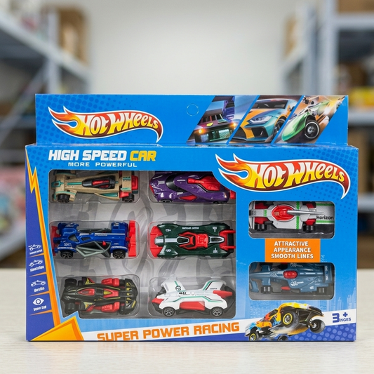 Hot Wheels High Speed Car: Super Power Racing (8-Pack)