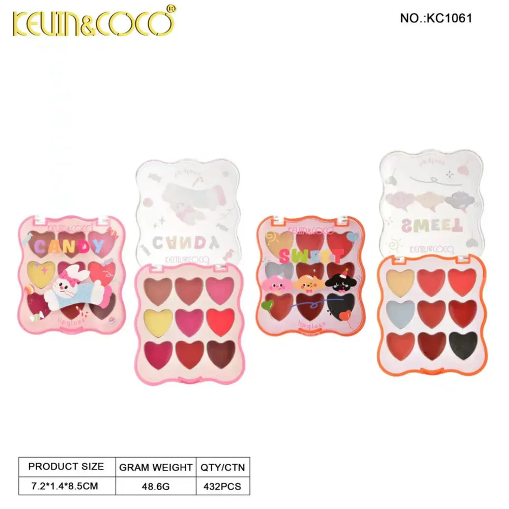 Kevin & Coco Heart-Shaped Lipstick Palette