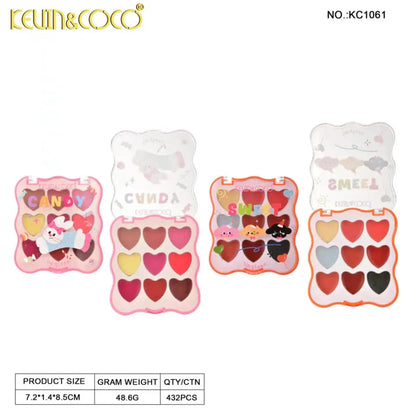 Kevin & Coco Heart-Shaped Lipstick Palette
