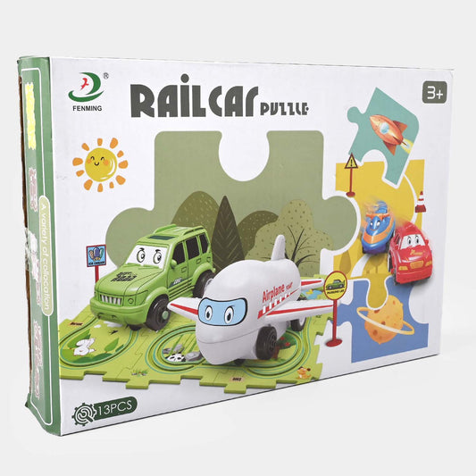 Rail Car Puzzle Track Set