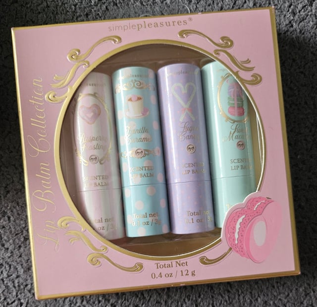 Luxury Scented Lip Balm Collection – Set of 4 Premium Tinted & Hydrating Lip Care