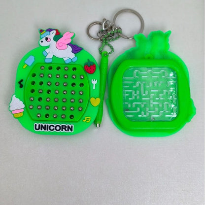 Two-Sided Magnetic Mini Game Keychain