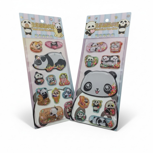 Panda Water Filled Stickers