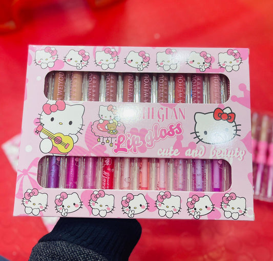 24 Colors Hello Kitty Lipgloss Pack