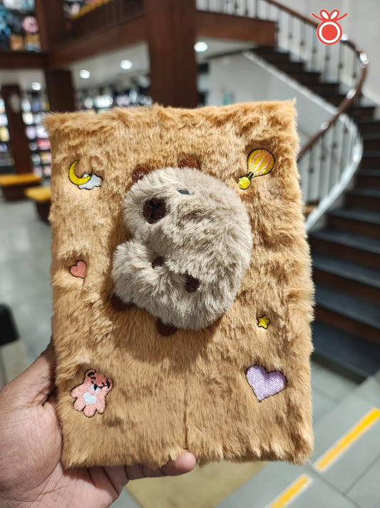 Capybara Bear Plush Note Book