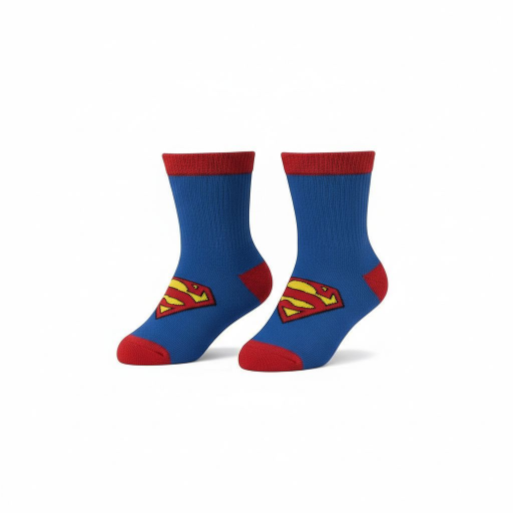 Super Man Kids Socks