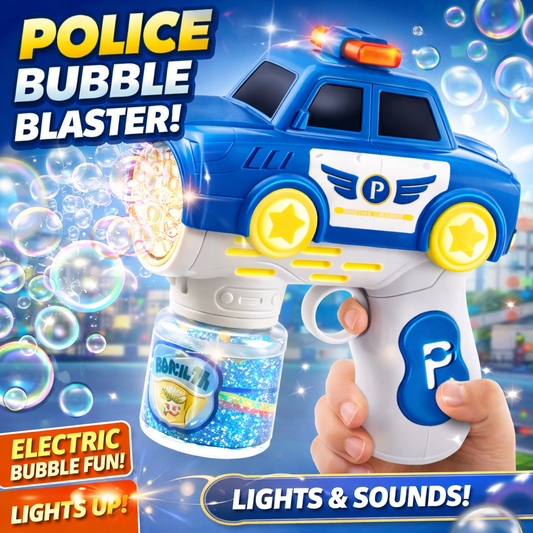 Police Car Bubble Gun With Solution